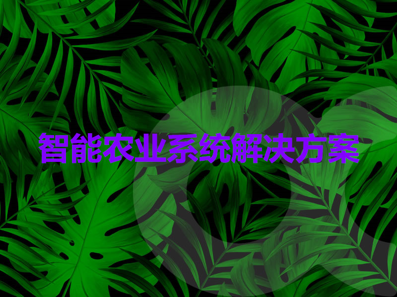 智能農業(yè)系統解決方案