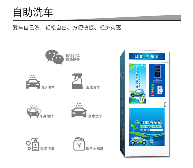 共享洗車(chē)機的功能-自助洗車(chē)